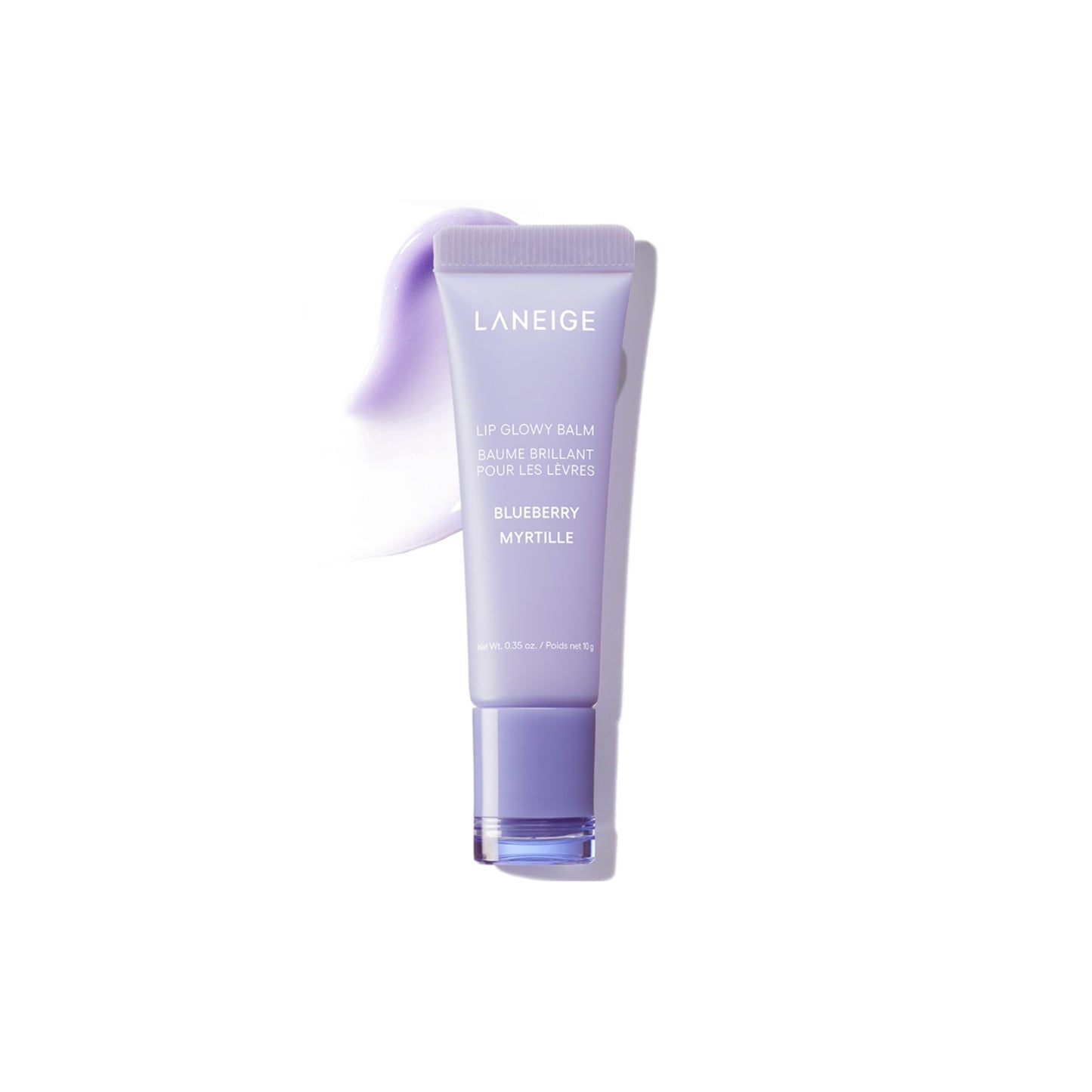 LANEIGE Lip Glowy Balm: Sheer Tinted Lip Treatment Balm Tube with Shea & Murumuru Butters for Hydrating, Moisturizing, Glossy, Non-Sticky Shine, Berry | Korean Skin Care, Blueberry