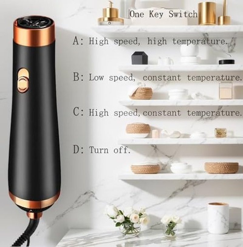Travel Hair Dryer- 1800W High-Speed Brushless Motor Negative Ionic Blow Dryer for Fast Drying, Low Noise Thermo-Control Hair Dryers with Comb for Salon, Home and Travel.(Black)
