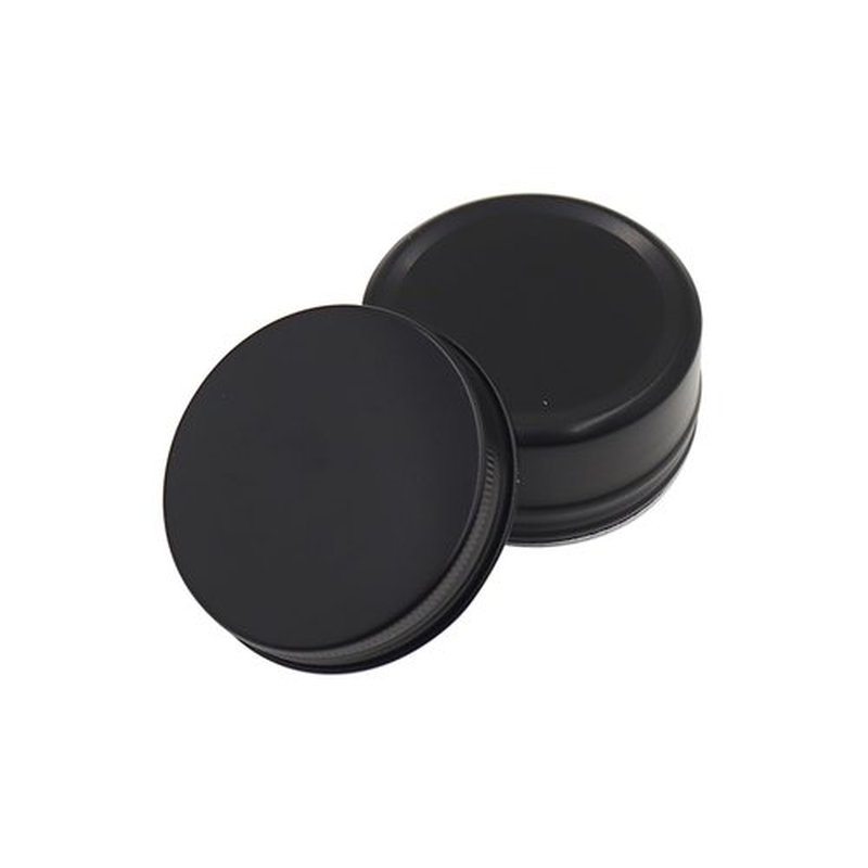 Aluminum Tin Jars Containers,ULIFESTAR Leak Proof Cosmetic Tin Jars Containers,Round Tin Cans with Lids,10PCS Black Cosmetic Sample Refillable Containers for Spice (5.3 ounces 83*38mm/3.26*1.49")