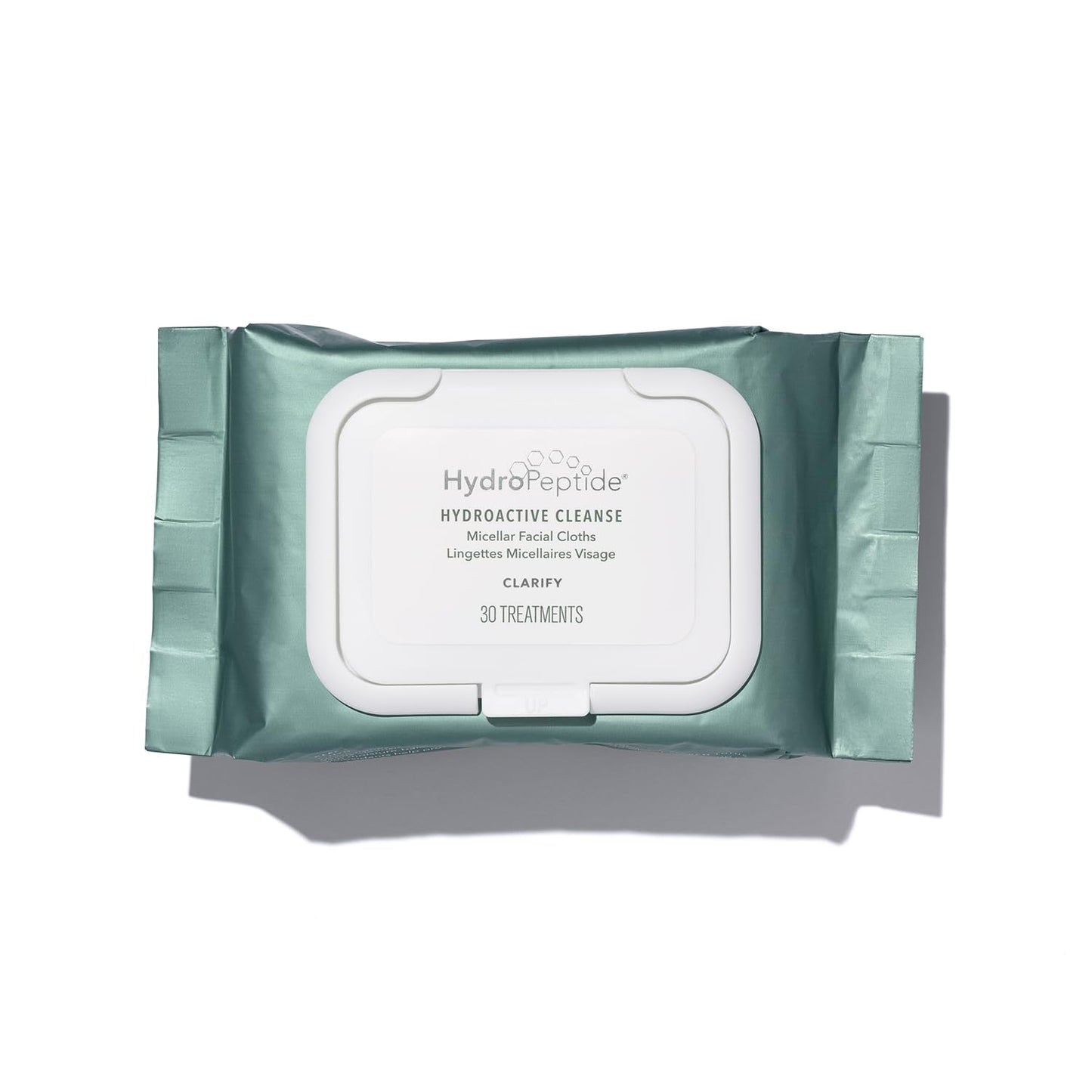 HydroPeptide HydroActive Cleanser, Micellar Facial Cloths, Cleanses Makeup, Dirt, and Excess Oil and Hydrates, 5 Pack (150 total cloths)