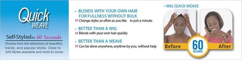 Outre Synthetic Hair Half Wig Quick Weave Stunna (S1B/30)