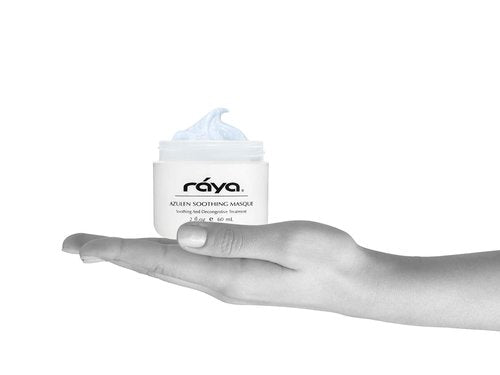 Raya Azulen Soothing Masque (602) | Calming Facial Treatment Mask for Sensitive Skin | Tones and Refines Complexion | Made with Azulene and Aloe Vera
