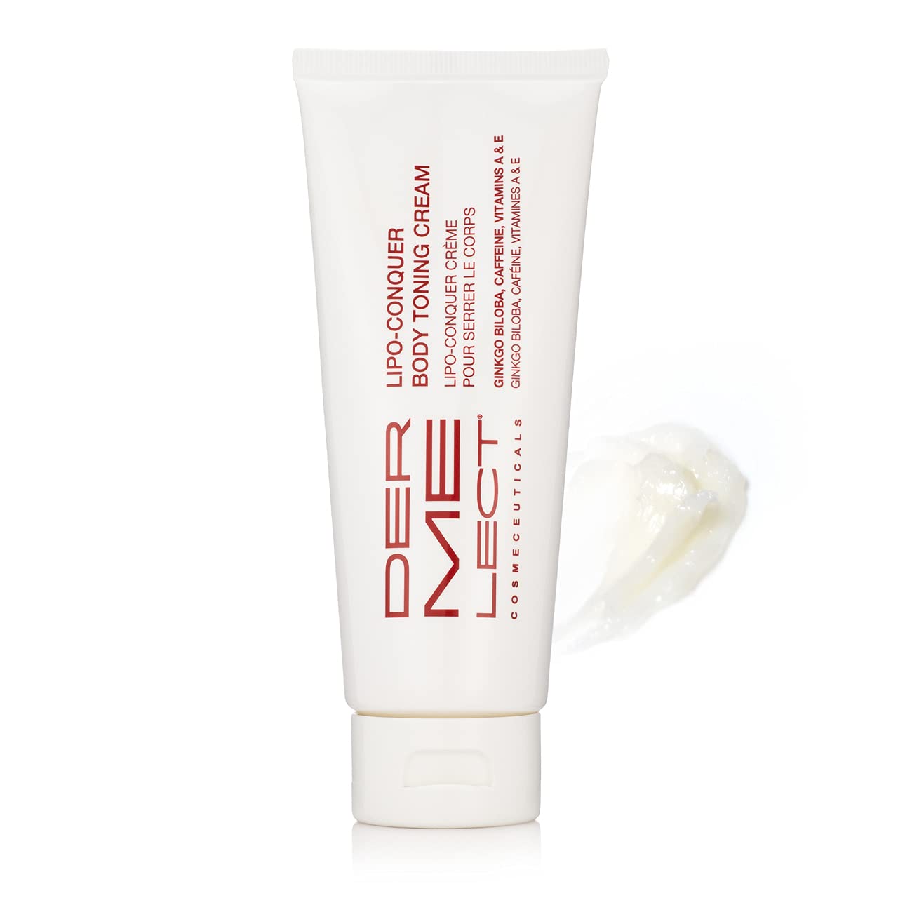 Dermelect Lipo Conquer Body Toning Cream for Body Anti Aging Cream with Retinol, Caffeine, Ginkgo Biloba, Tightening & Firming for Love Handles Cellulite Sagging Loose Skin Dimpling Stretch Marks 4 oz