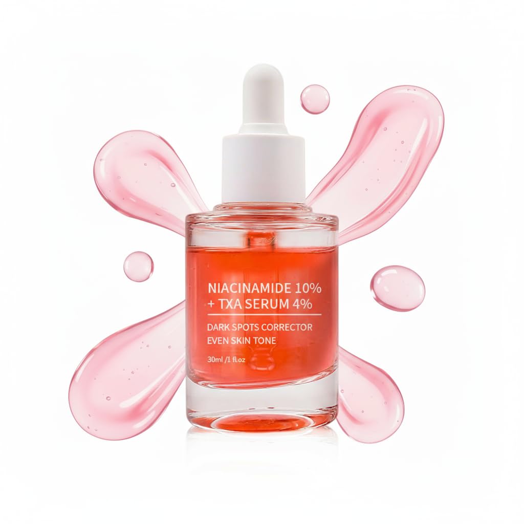 Niacinamide 10% + TXA 4% Serum: Hyaluronic Acid Tranexamic Acid Facial Serum for Face Dark Spot Refining Anti-Aging Redness Radiant Korean Skin Care for Face 30ml /1.01 fl.oz