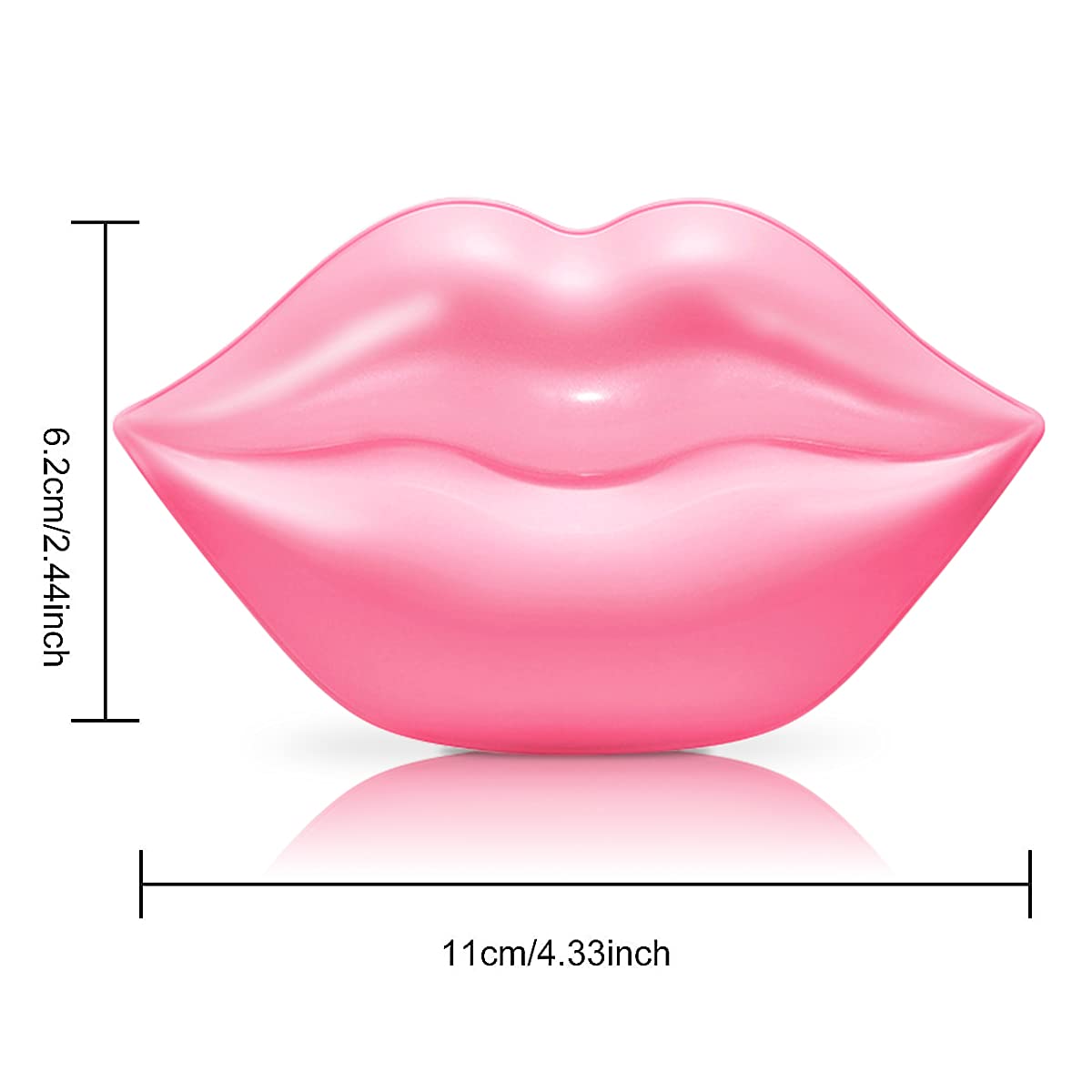 VEZE Lip Masks 20 Pcs, Mask for Dry Lip, Sheets, Collagen Skin Care, Crystal Pads Moisturizing, Anti-Wrinkle, Anti-Aging, Firms & Hydrates Lips, Sleep Pink Count (Pack of 1)