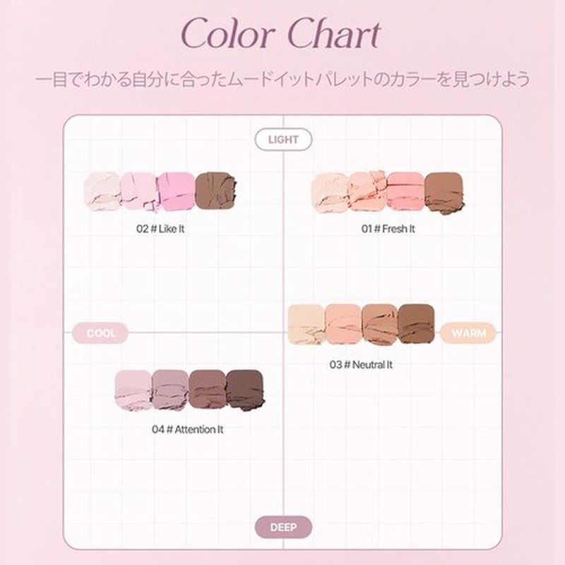 Lilybyred Mood It Palette (2024 Renewal) - 4-Shade Eyeshadow Palette, Natural & Blendable Shades for All Skin Tones, Travel-Friendly, K-Beauty (03_Neutral it)