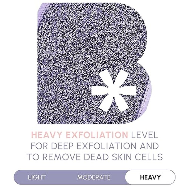 Brooklyn Botany Exfoliating Mitt for Bath and Shower – Heavy Duty Exfoliating Body Scrubber for Massage and Dead Skin Remover for Body – 1 Mitt
