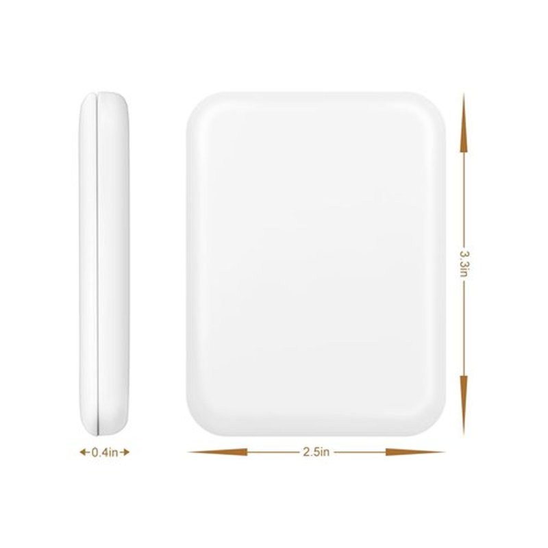 Kakuje Compact Mirror, 1X/3X Magnification LED Pocket Mirror with Nternal BIattery, Mini Mirror for Purse, Pocket,Travel and Present (White)