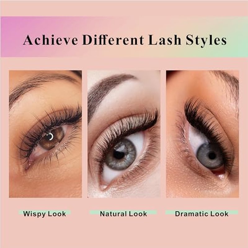 RKISSBEAUTY Cluster Lash Glue Individual Lash Glue for DIY or Professional Use 3 Weeks Long Lasting DIY or Salon (Black, 5ml)