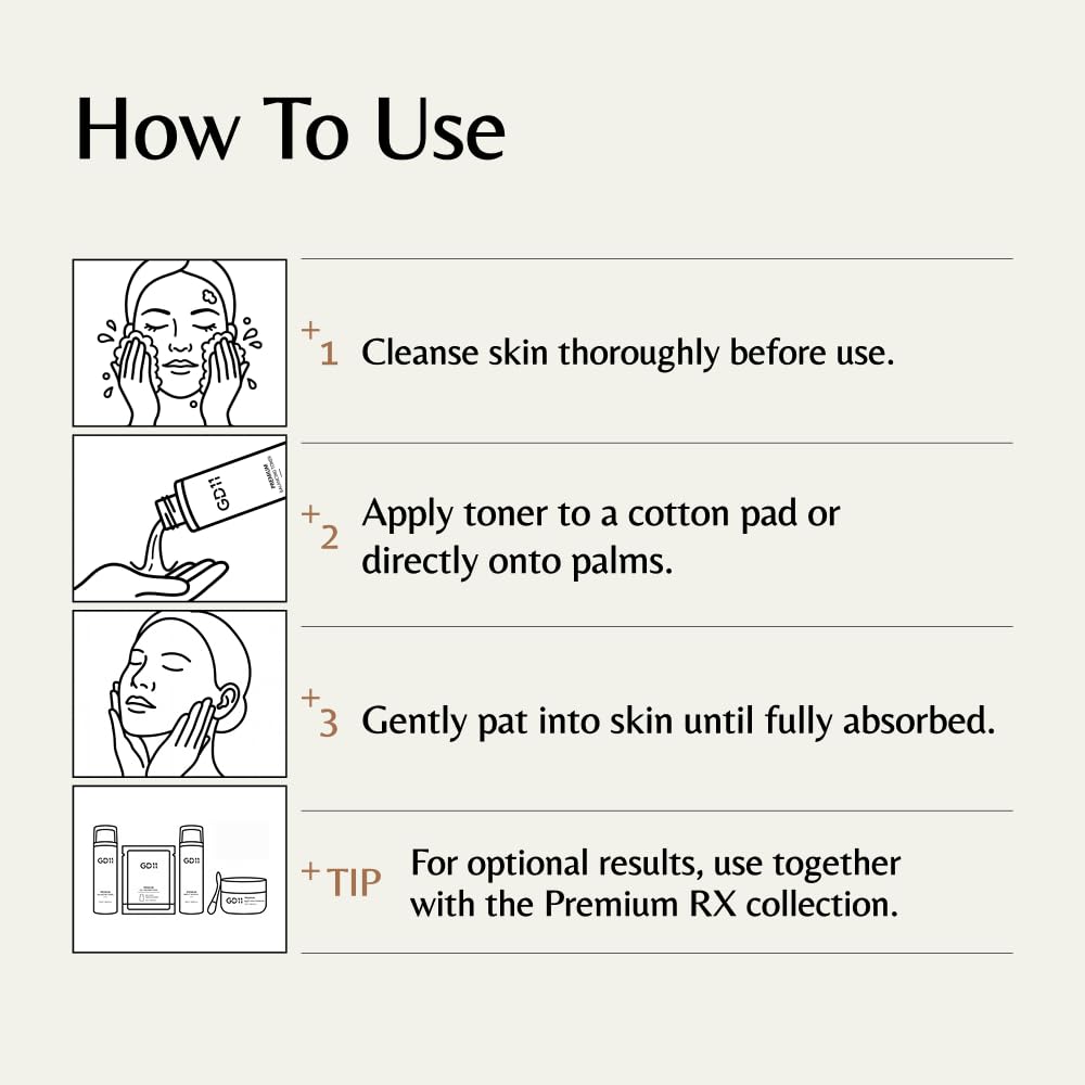 GD11 Premium RX Balancing Toner, Exosome-enriched Liposomal Complex with Hyaluronic Acid & Panthenol for Skin Moisture Support, Hydrating Toner for Glow, Korean Skin Care (4.40 Fl Oz / 130ml)