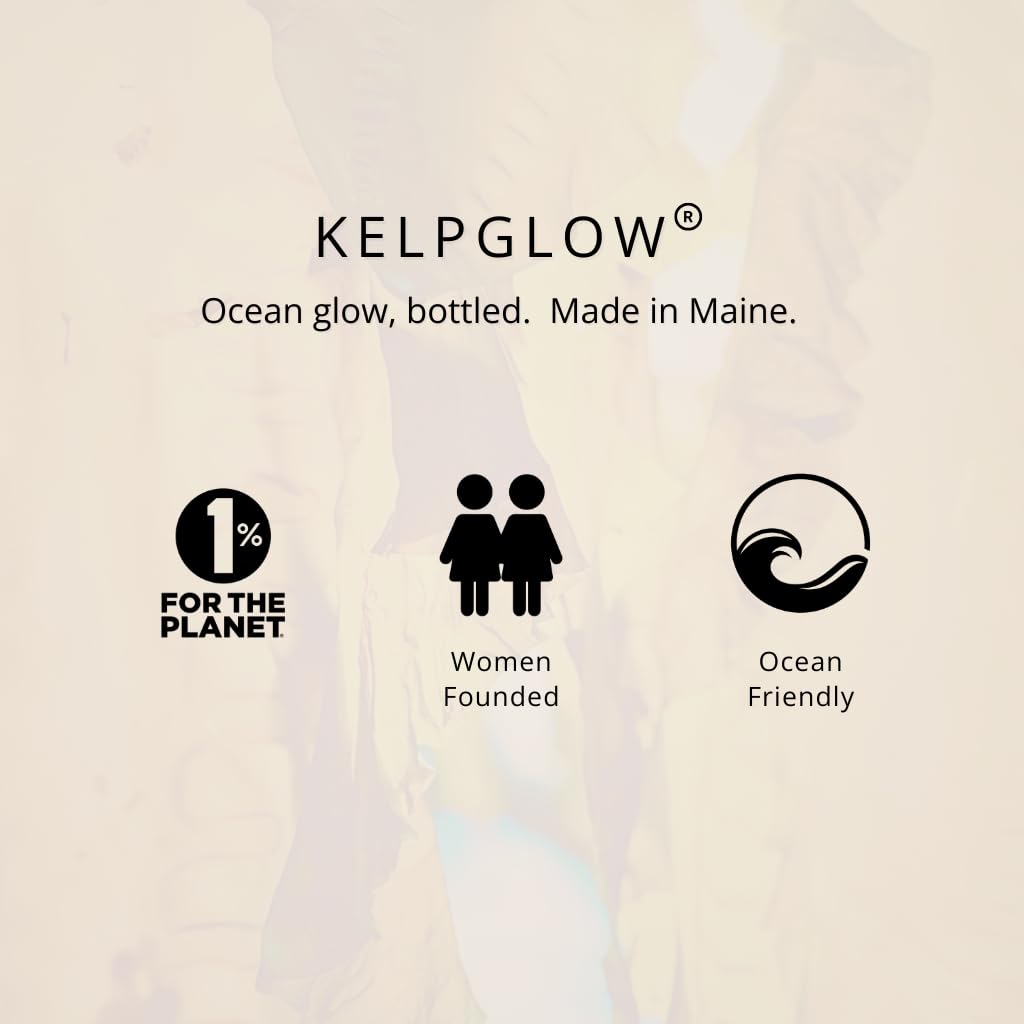 KelpGlow Facial Oil with Kelp Extract - Fragrance Free - Nourishing Face Oil for Glowing Skin - Clean & Natural Ingredients, Non-Greasy Formula - 30ml/1oz