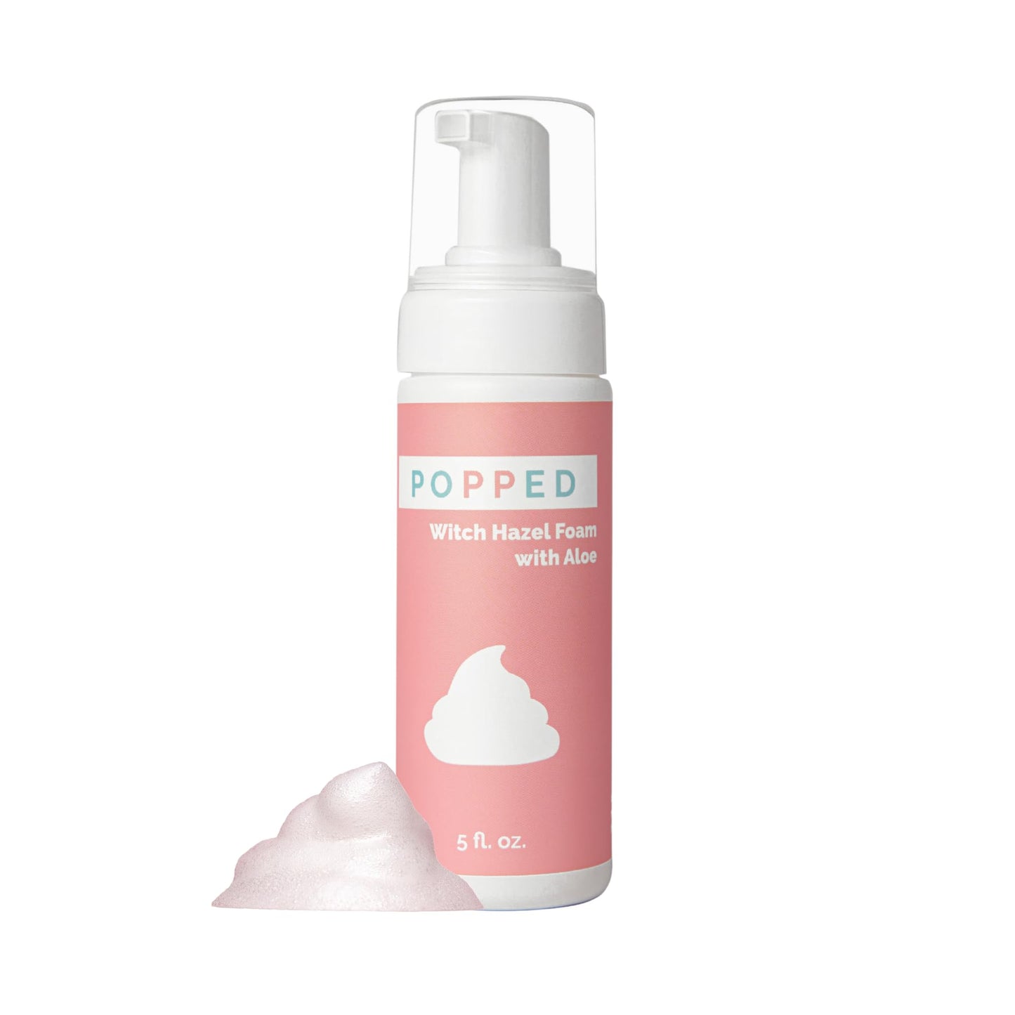 Popped Postpartum Witch Hazel Foam with Aloe, Perineal Healing, 5 fl oz