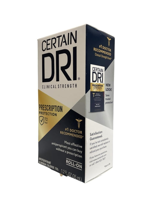 Certain Dri Anti-Perspirant Roll-On, 1.2 Fl Oz, Triple Pack for Maximum Protection