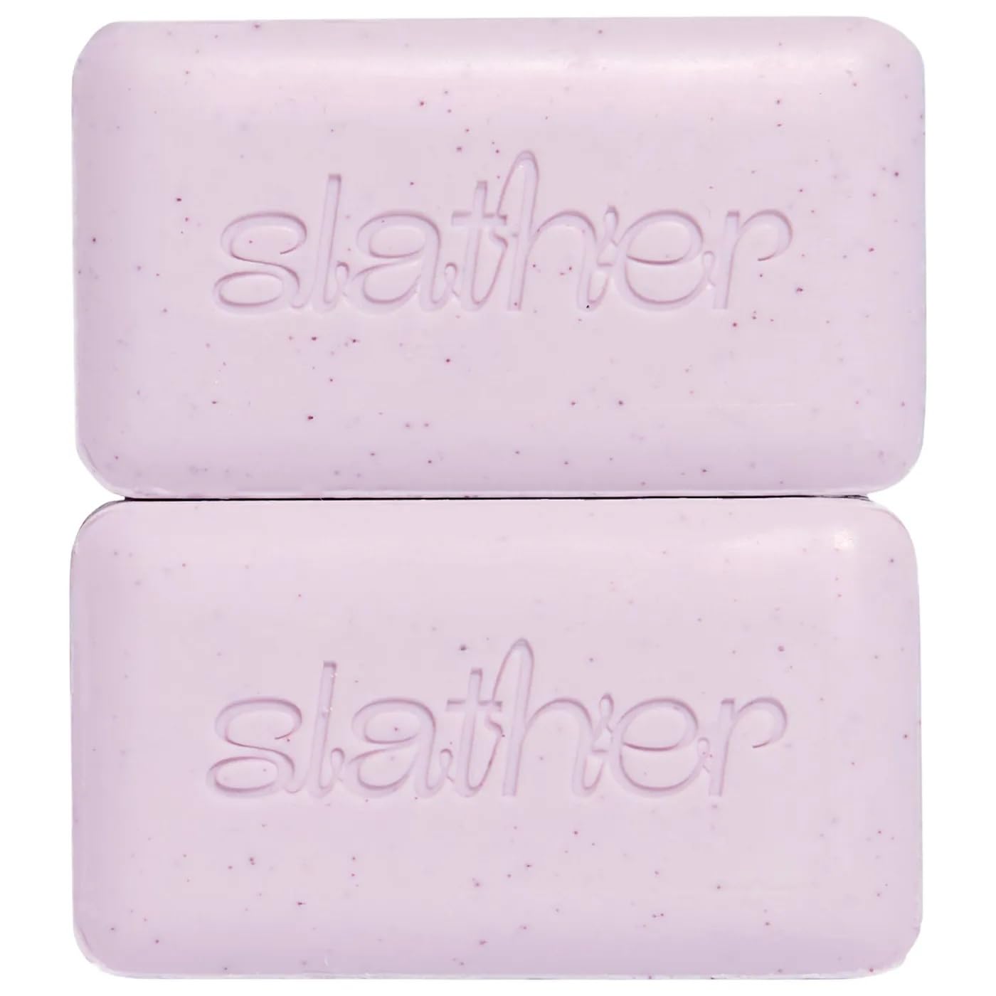 Slather Exfoliating & Smoothing Bar (2 Pack) – Retinol Body Bar for KP, Dry & Textured Skin – Hydrating, Smoothing, Gentle Exfoliation – Safe for Sensitive Skin – Light Lavender Scent