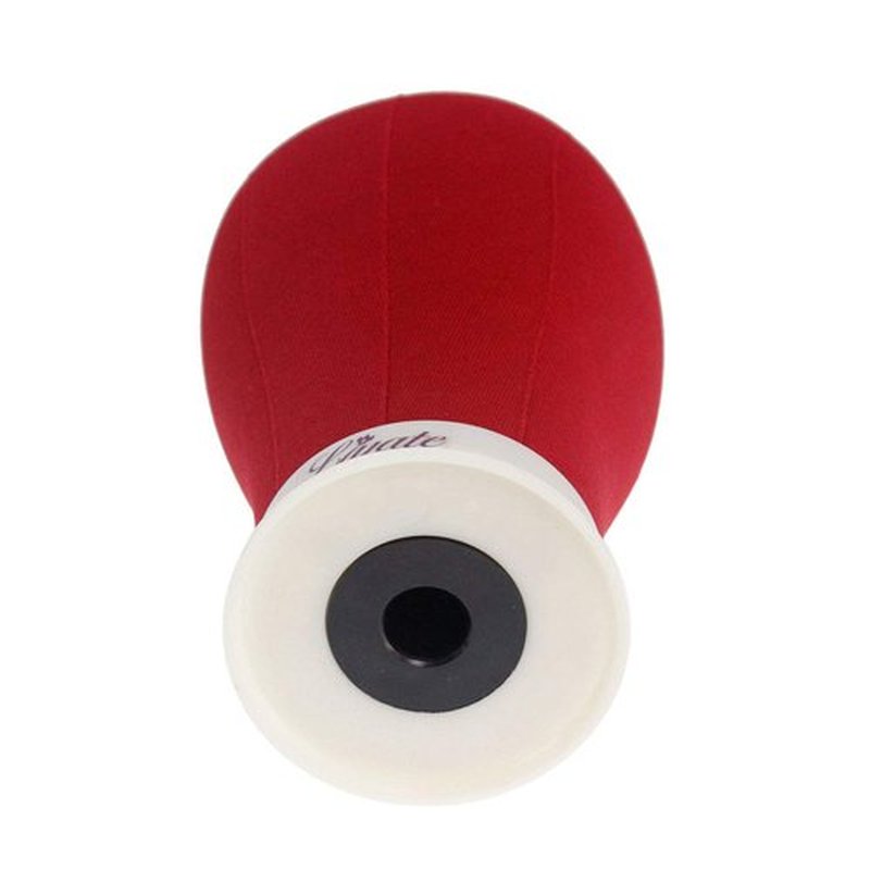 LIYATE Canvas Block Head 23 Inch Red Wig Head Stand for Making Wigs Display Styling Poly Mannequin Head with Mount Hole Manikin Head Wig Stand