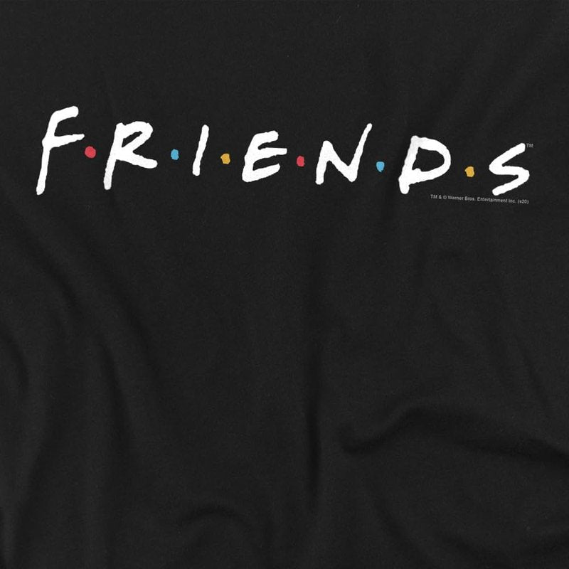 Friends TV Show Logo Black T-Shirt - Soft Cotton Fabric | Unisex Sizes Available