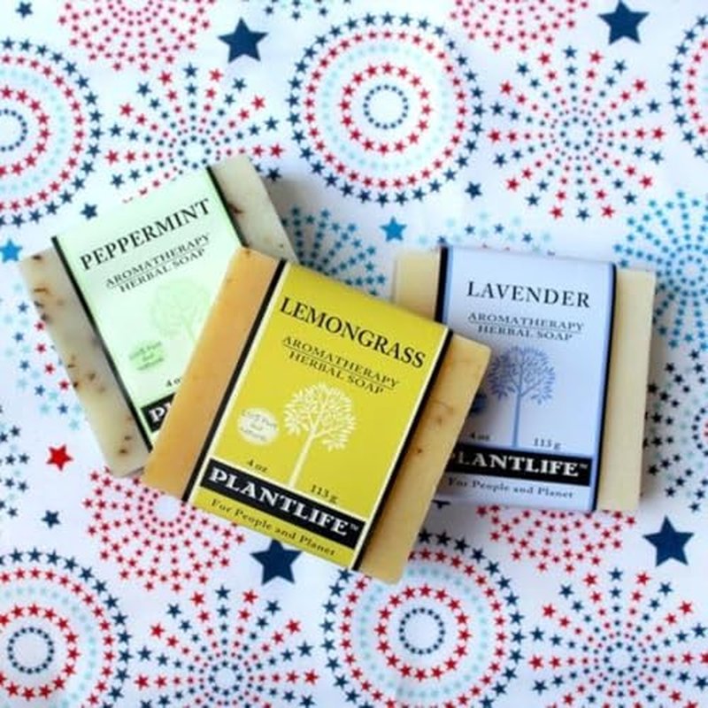 Plantlife Lemongrass Bar Soap - Moisturizing and Soothing Soap for Your Skin - Hand Crafted Using Plant-Based Ingredients - Made in California 4oz Bar