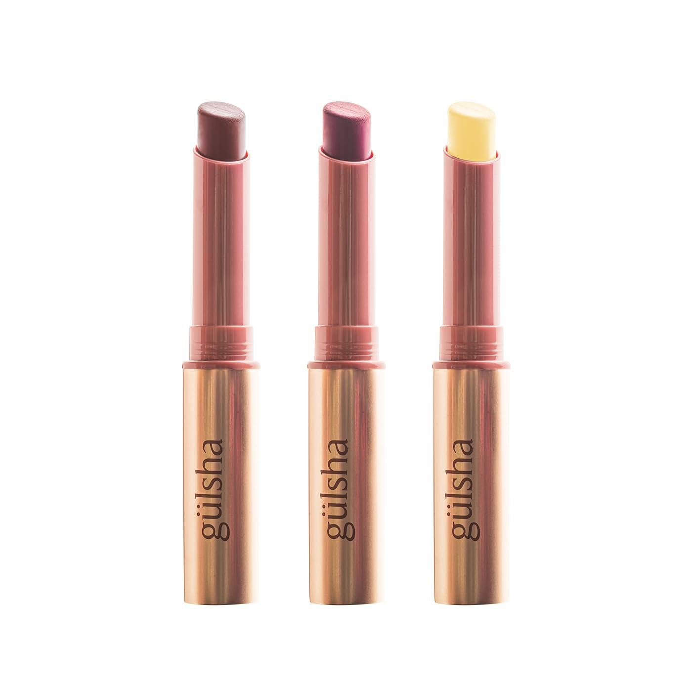 Gulsha Rose Kiss Lip Care Soft Matte Lip Balm with Natural Rose Essential Oil, Clear, 2 gr / 0.07 oz