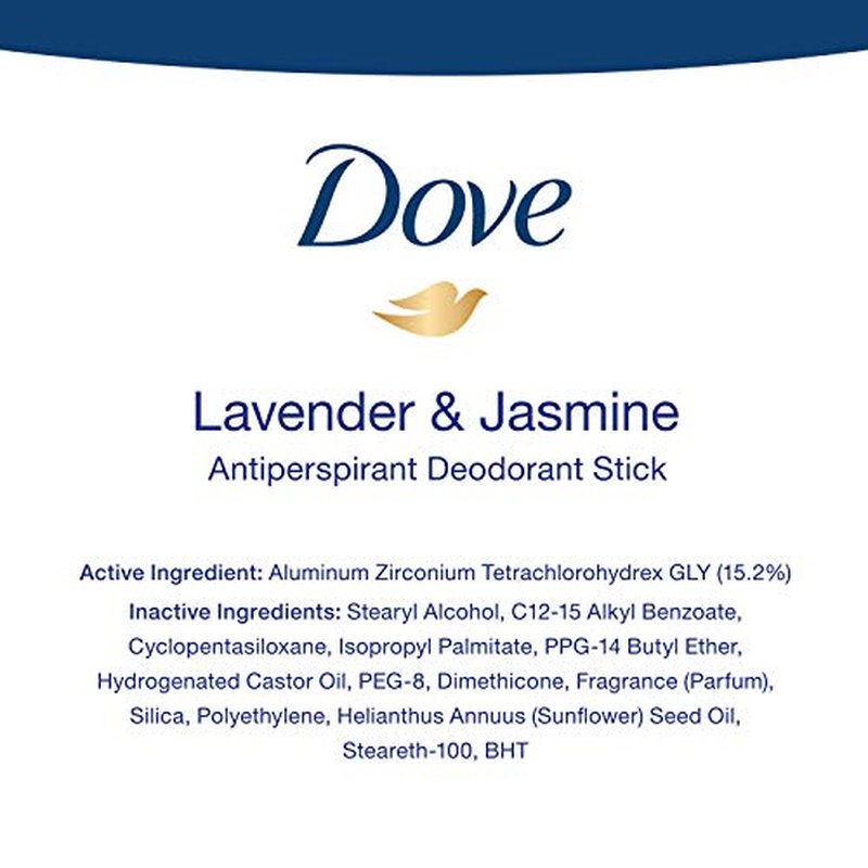 Dove Nourishing Secrets Antiperspirant Deodorant Stick for Women Lavender & Jasmine for 48 Hour Underarm Sweat Protection And Soft And Comfortable Underarms 2.6 oz 3 Count