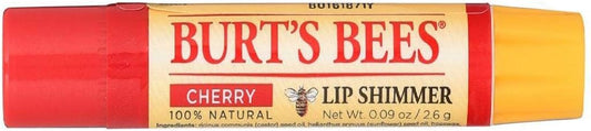 Burt's Bees Lip Shimmer, 100% Natural Moisturizing, with Peppermint Oil, Guava, 0.09 Oz - 6 Pack