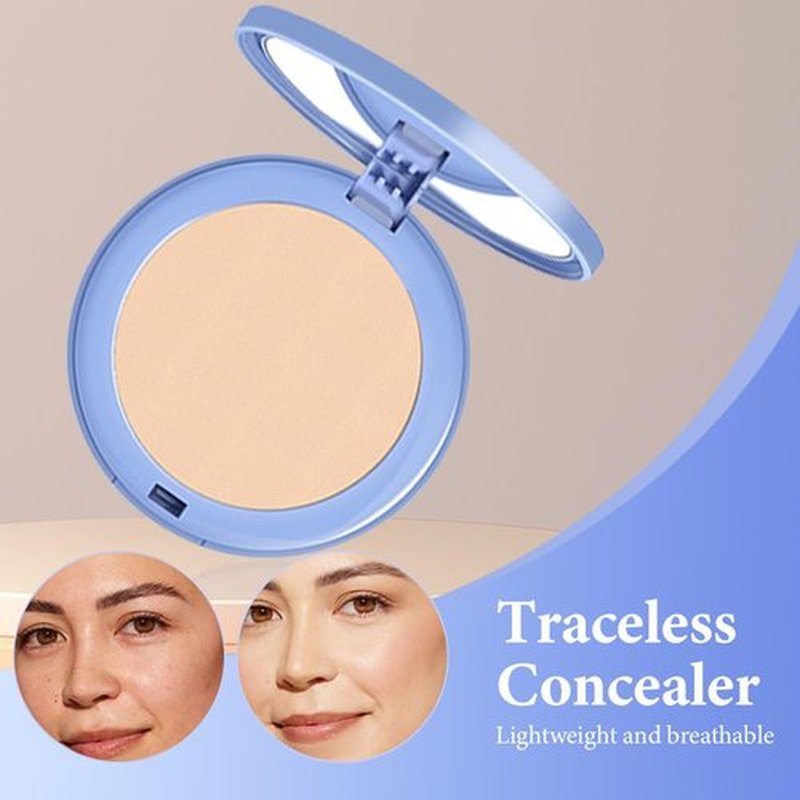 Matte Perfection Pressed Powder, Matte Smooth Setting Powder Makeup, Oil Control Face Pressed Powder, Waterproof Finishing Powder Long Lasting (#03 PURE BEIGE, 0.3 Ounce)
