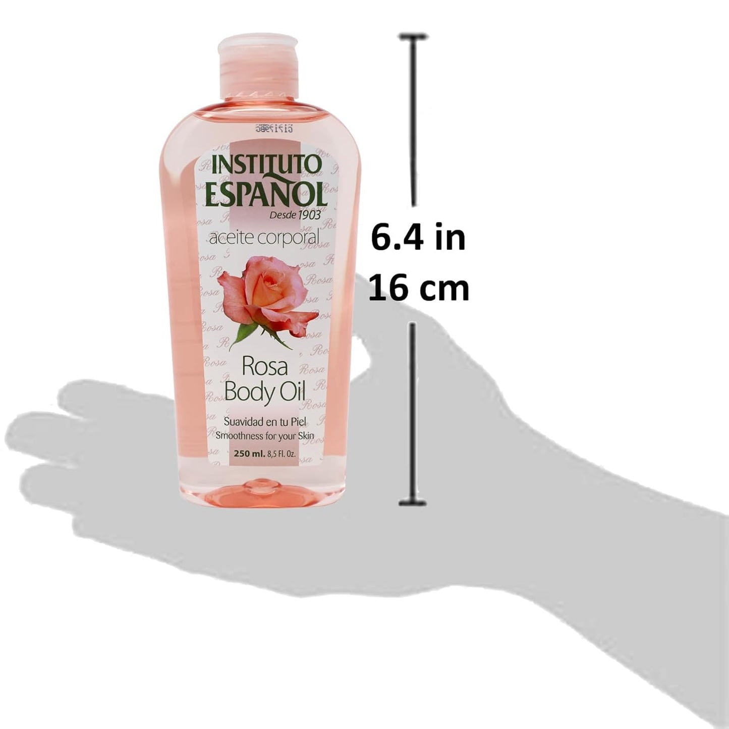 Instituto Espanol Rosa Body Oil, Smoothness for Your Skin, Moisturizing and Regenerating, 6-Pack, 8.5 FL Oz Each