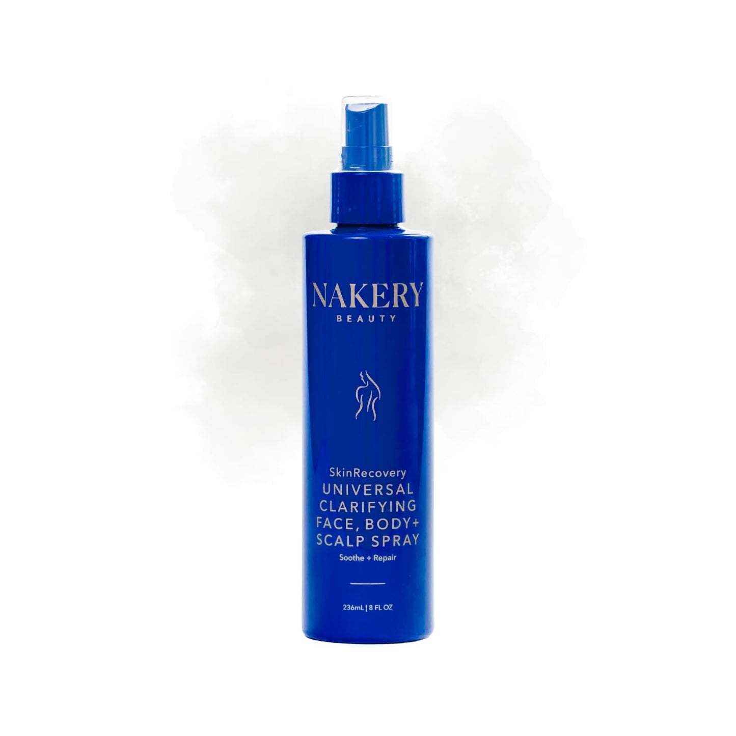 Nakery Beauty SkinRecovery Universal Clarifying Face Body And Scalp Spray With Hypochlorous Acid, Soothing pH Balanced Mist For Sensitive Skin, Helps Reduce The Look Of Redness, Made In USA