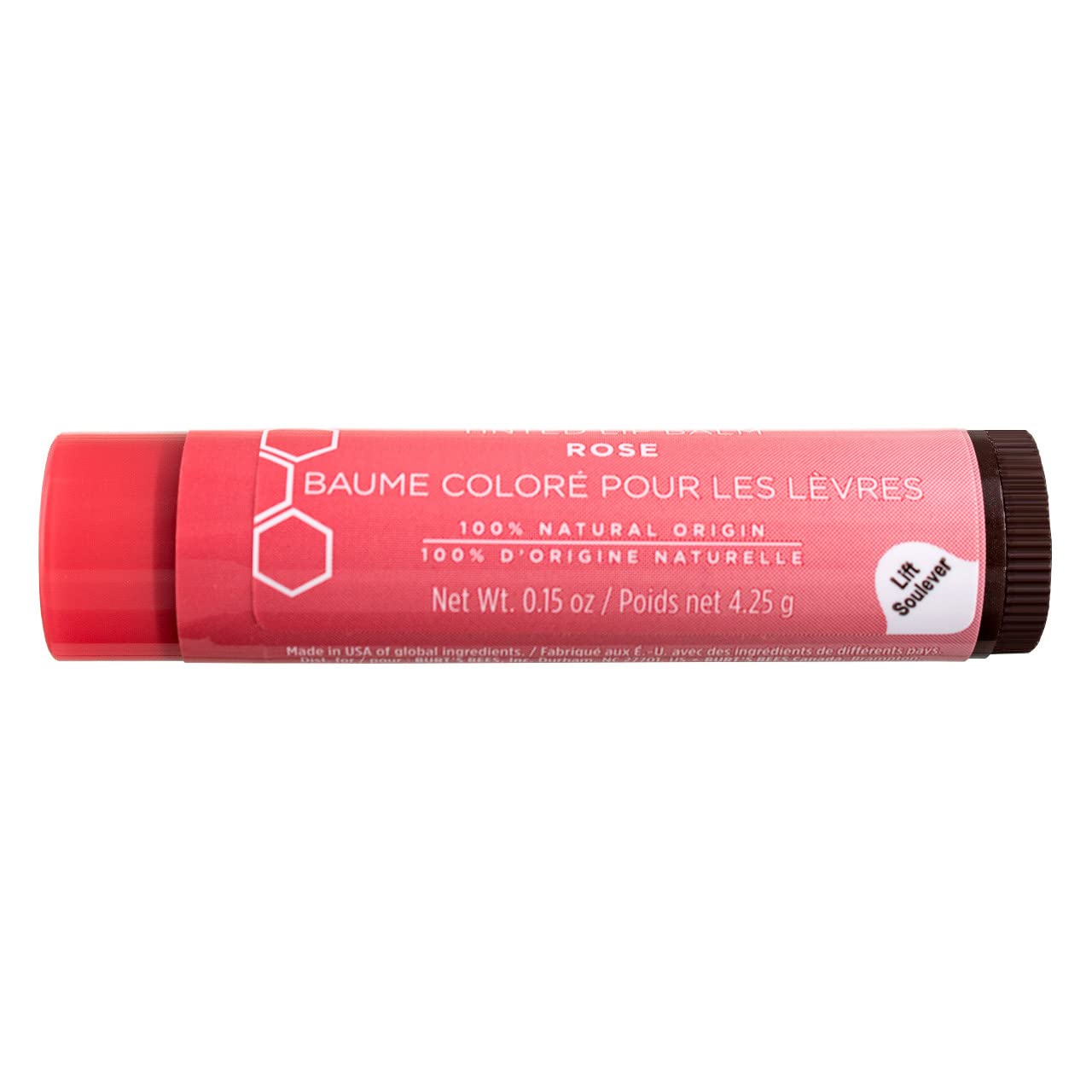 Burt's Bees Tinted Lip Balm, Rose, 0.15 Ounce (Pack of 4)