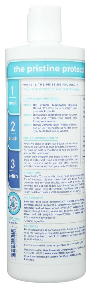 Essential Oxygen Plus Peppermint Brushing Rinse, 16 Ounce - 2 per case.