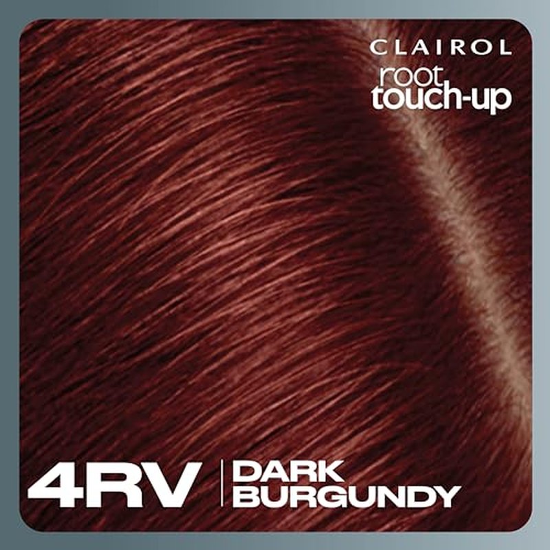 Clairol Root Touch-Up by Nice'n Easy Permanent Hair Dye, 4RV Dark Burgundy Hair Color, Pack of 2