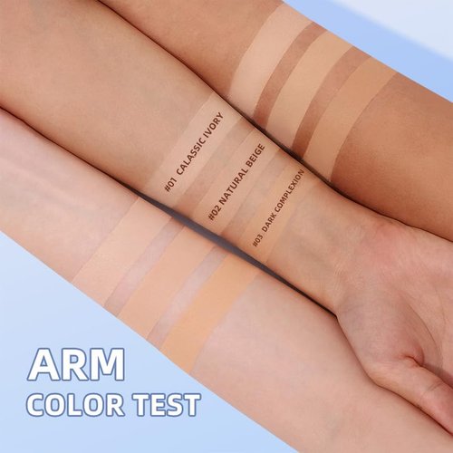 Oil Control Face Pressed Powder, Matte Perfection Pressed Powder, Waterproof Long Lasting Lightweight Finish Setting Face Powder, Cruelty-free, 0.35Oz (03# Pure beige, One Size)