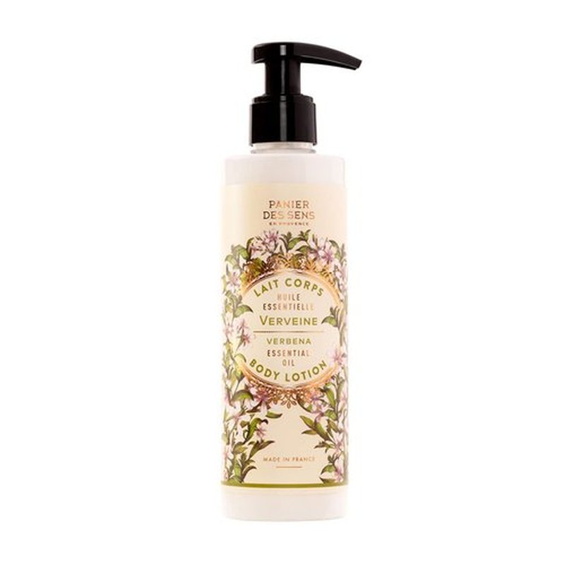 Panier des Sens - Verbena Body Lotion for Dry Skin - Hydrating Body Cream for Women - Nourishing Fluid Body Moisturizer with Shea Butter & Olive Oil - 97% Natural Ingredients Body Care - 8.45 Floz