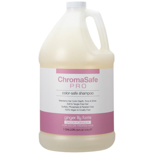ChromaSafe Color-Safe Shampoo for Color-Treated Hair - 100% Vegan, 1 Gallon Refill