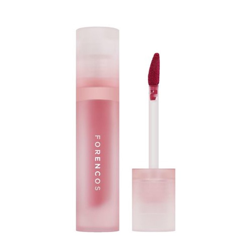 FORENCOS Bisou Velvet Lip Tint, Soft Easy Finger Smearing, High Pigmentation, Matte Finish, Non-Sticky, Smooth Coloring, Longwear (06 Figues)