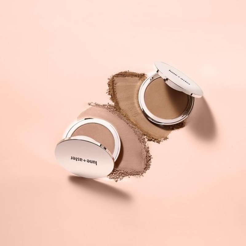 LUNE + ASTER Soft Silk Bronzer | Buildable Silk Bronzer, Luminous-Matte Finish - Chestnut