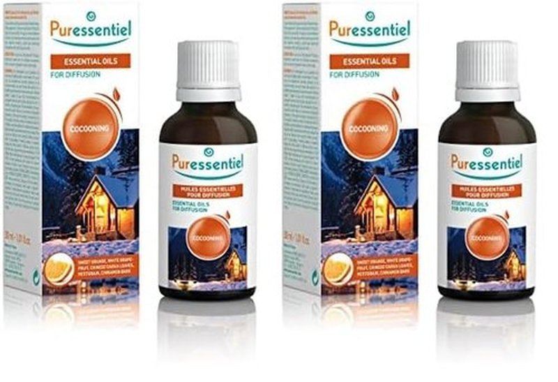 Puressentiel Cocooning Essential Oil Diffusing Blend, Aromatherapy Relief, Calming - 100% Pure & Natural - Therapeutic Grade, Premium & Certified Quality - Made in France – 1.01 fl oz (Pack of 2)