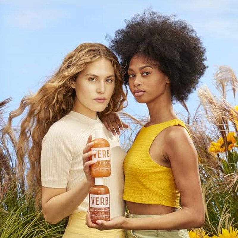 VERB Curl Shampoo - Mild, Cleanse and Smooth - Vegan Curl Defining Shampoo for Frizzy Hair- Intensive Hydration Curly Hair Shampoo, 32 fl oz