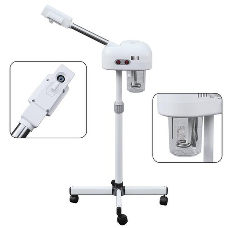 Facial Steamers, Hot Ozone Face Steamer on Wheels for Facial, Professional Skin Care Equipment, Esthetician Steamer for Salon Beauty and Spa, Mist Face Steamer for Skin Care (2)