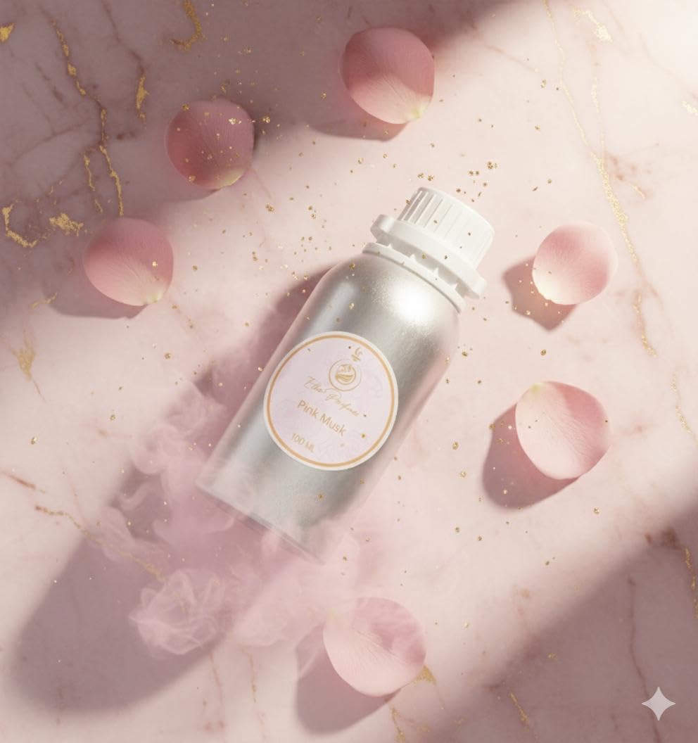 Ether Perfumes PINK MUSK TAHARA Concentrated Perfume Oil 100ml I Premium Grade Extract I Perfume Making I Body Oil I Aromatherapy I Thick Musk Oil