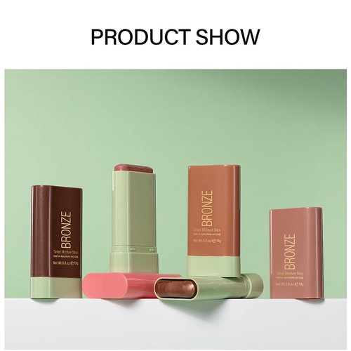 Multi-Purpose Makeup Blush Stick, 3-in-1 Beauty Tinted Solid Blush Stick For Cheeks, Lips And Eyes With Long-Lasting Moisturizing Formula, Waterproof Natural Cream Blush Stick(4#Beach Glow)