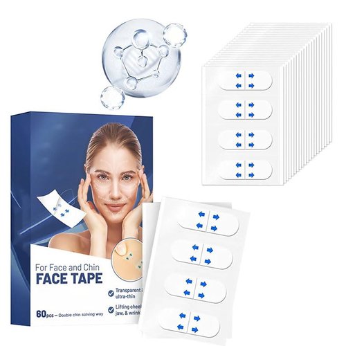 Face Tape Lifting Invisible, Face Lift Tape- Invisible Face Lift Tape, Face Lifting Sticker, V-Shaped Instant Face Tapes for Saggy Skin for Jowls Double Chin (180pcs)