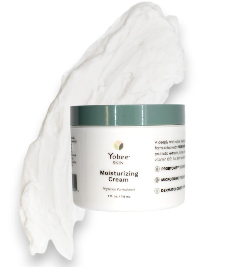 Moisturizing Cream for Dry, Sensitive Skin - Probiotic Extracts, Honey, Turmeric, Vitamin B12 | Fragrance-Free for Kids & Adults (3)