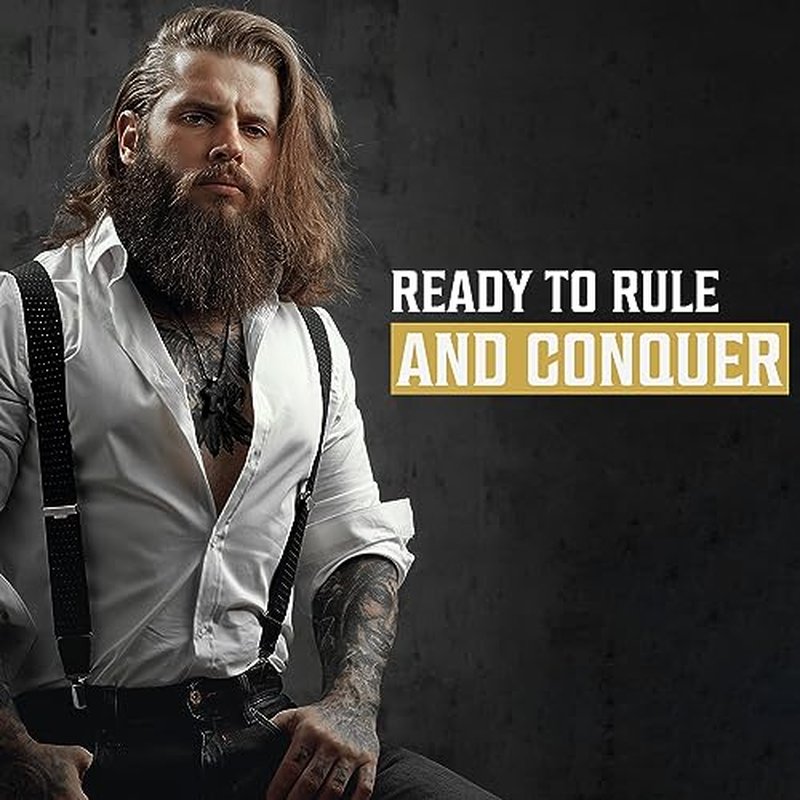 Viking Revolution Sweet Tobacco Beard Wash for Men with Argan Oil and Jojoba Oil - Beard Softener and Strengthener Beard Shampoo with Beard Oil - Beard Care to avoid Beard Dandruff and Itch (17 oz)