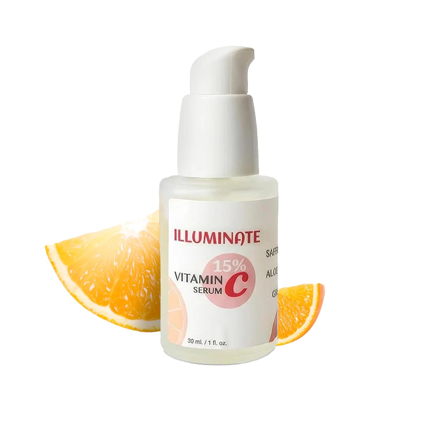 15% Stable Vitamin C, E Serum with Organic Saffron, Alpha Arbutin, Ferulic Acid & Hyaluronic Acid | Brightening Dark Spot Corrector | Anti-Aging Hydrating Facial Serum | 1 Fl Oz