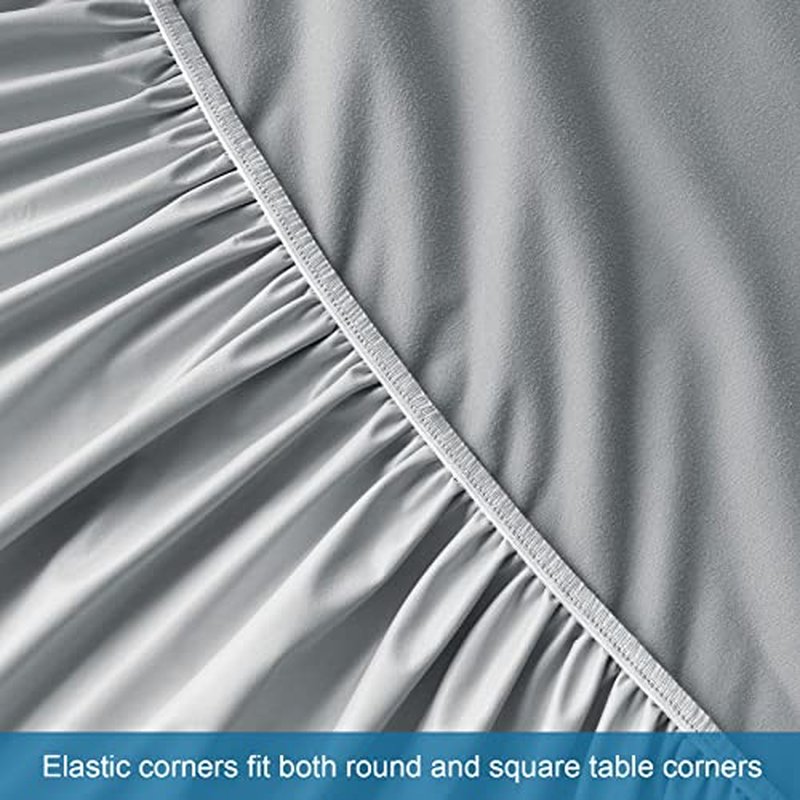 Massage Table Sheets Waterproof Massage Table Cover Set 2- Piece Include Massage Fitted Sheet and Face Cradle Cover Ultra Soft & Skin-friendly Fit Massage Table & Facial Bed, Grey, 28×73×7