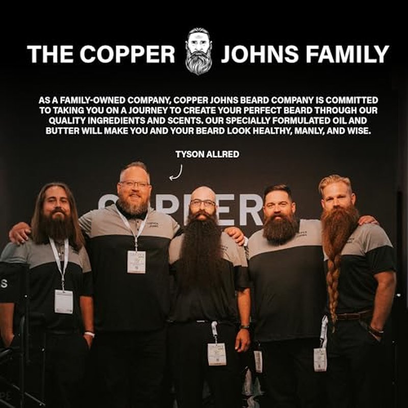 Copper Johns Beard Oil for Men Growth, Castor & Jojoba Oil with Sea Minerals, Increases Softness & Control for Fuller-Looking Beard, Mens Beard Oil, 1903-Sage, Orange & Cedar, 1 oz