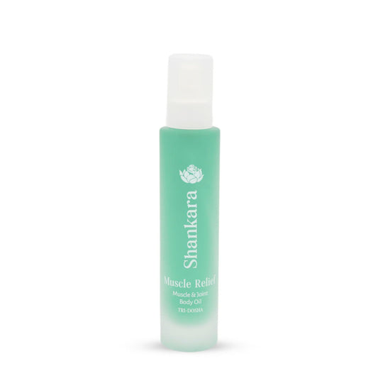 Shankara Muscle Relief Oil – Body Massage Oil for Sore Muscles and Joints with Arnica, Boswelia & Sweet Birch – Gua Sha, Ayurvedic Massage Therapy, Post Gym, Relaxation (100ml)