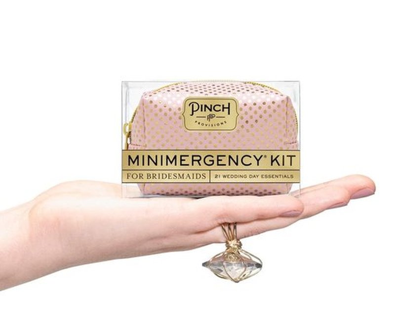 Pinch Provisions Bridesmaid Minimergency Kit, Includes 21 Emergency Wedding Day Must-Have Essentials, Perfect for Bridal Showers, Wedding Day or Bridesmaids Proposal Gift