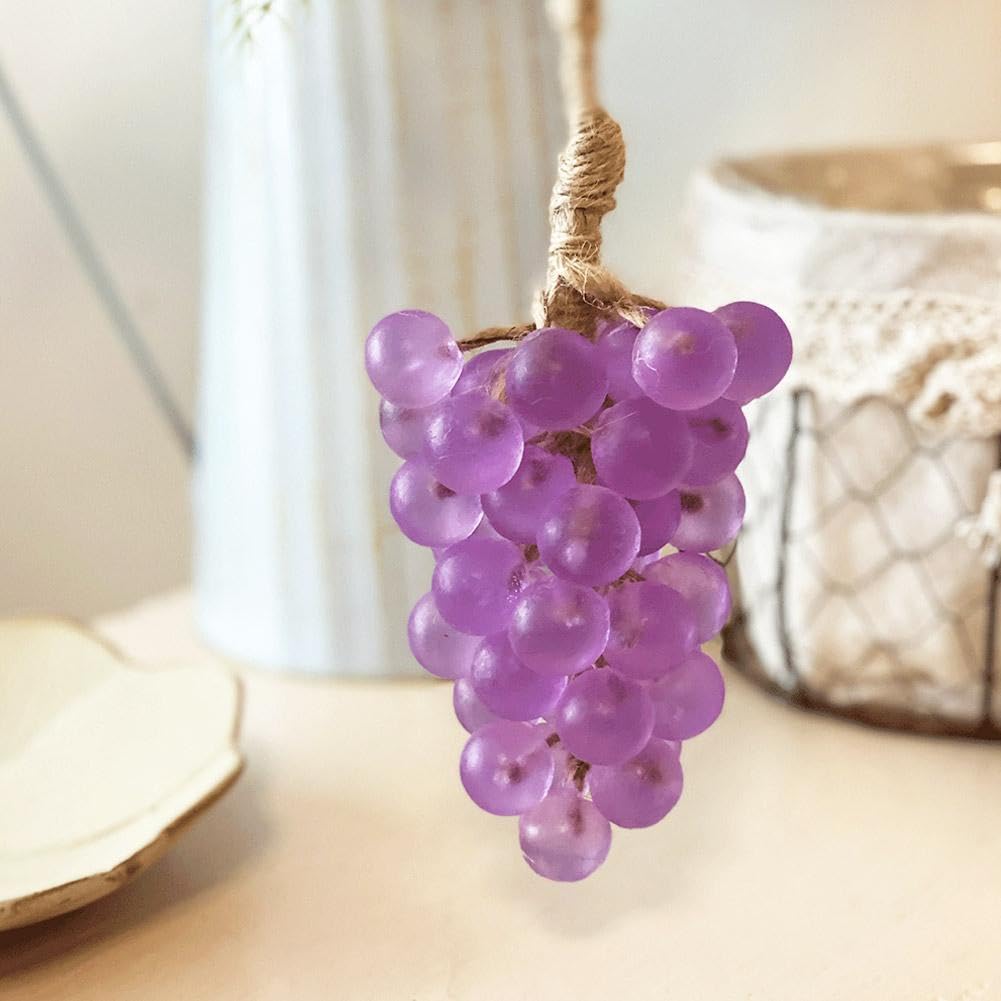 Grape Soap on a Rope, 2025 New Handmade Grapes-Shaped Soaps, Decorative Soap Bars, Face & Body Bath Grapes Bunch Soaps, Hanging for Kitchens or Bathrooms, Unique Gift for Women Men