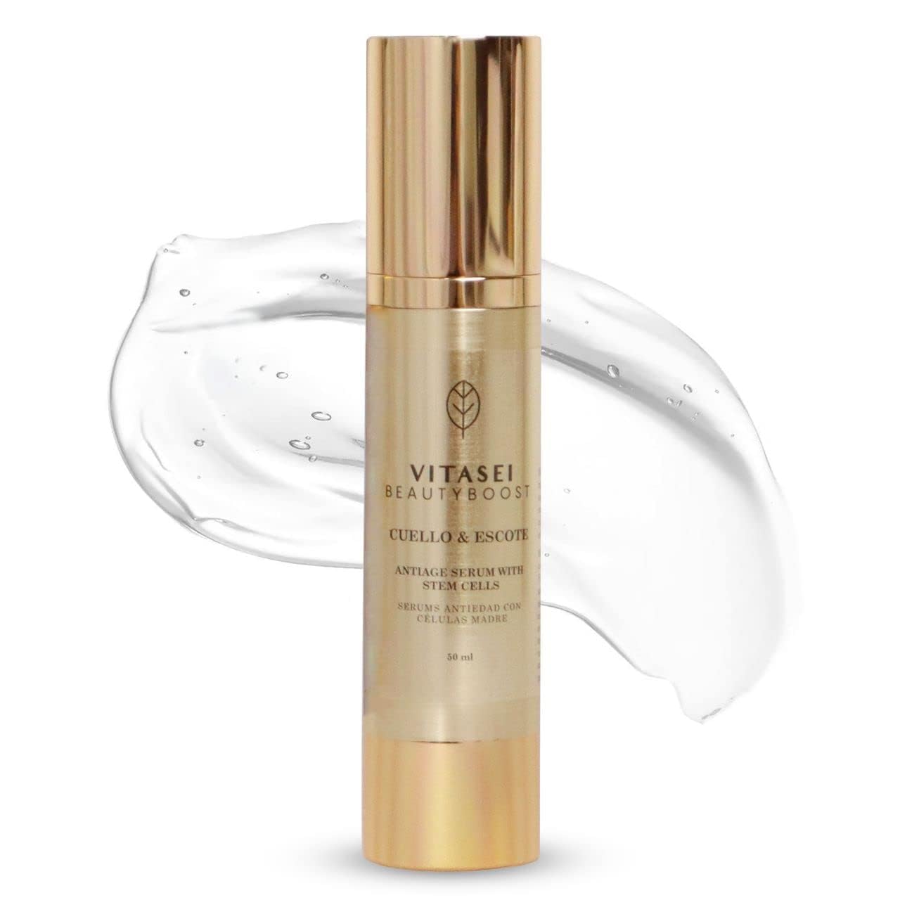 VITASEI Anti Aging Neck Firming Cream For Women, Serum for Neck & Décolleté W/Vitamin E, Olive Oils, Jojoba & Sesame Oil - Helps in Moisturizing, Tightening, Lifting & Sagging Skin (1.7 Fl Oz)
